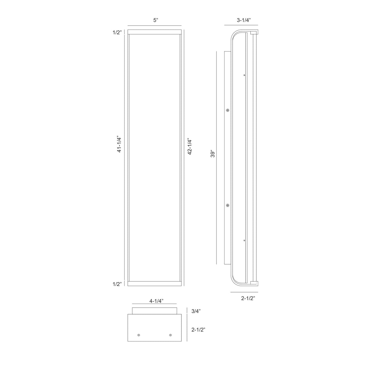 Europhase 50113-019 Dulton LED Extérieur Murale en noir mat