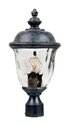 Lanterne extérieure sur poteau Maxim Lighting 3426WGOB Carriage House DC 1-LT, couleur bronze oriental