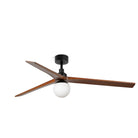 Faro Barcelona 342761B-US Klim Ceiling Fan in Black/Walnut