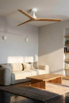 Faro Barcelona 34279-US Klim Ceiling Fan in White/Oak