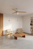 Faro Barcelona 342801B-US Klim Ceiling Fan in White/Pine