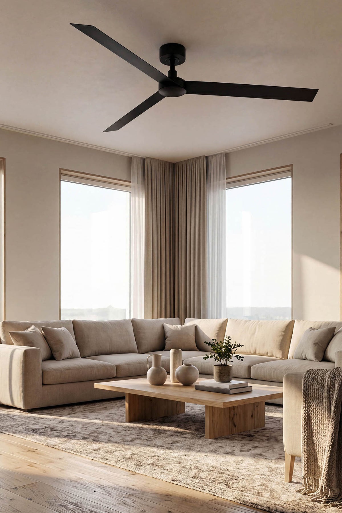 Faro Barcelona 34293-US Cruiser Ceiling Fan in Black