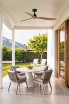 Faro Barcelona 34360-US Outwood Ceiling Fan in Brown/Oak