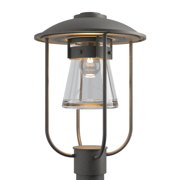 Support de poteau extérieur à une lumière Erlenmeyer de 17 pouces