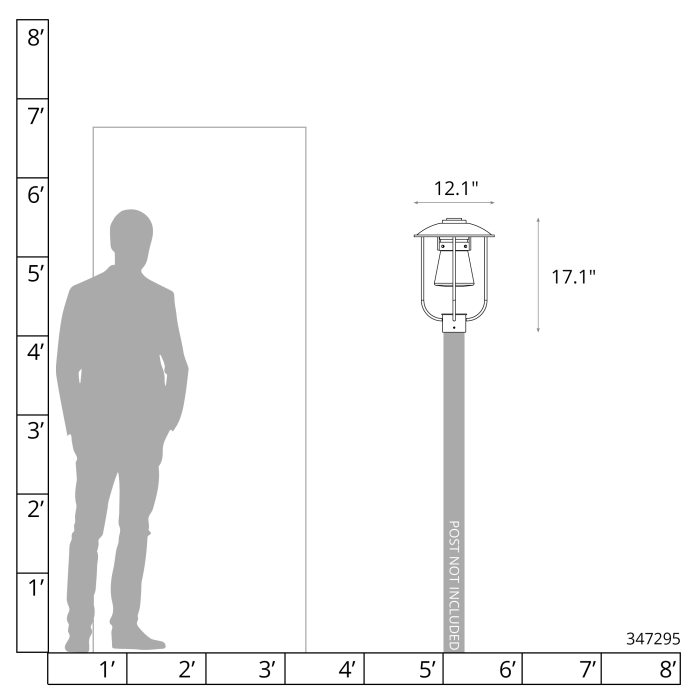 Hubbardton Forge 347295 Erlenmeyer Outdoor Post Light