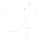 Sonneman 3475.77WS-0-0-3 ans Linea Suspendu en anodisé naturel