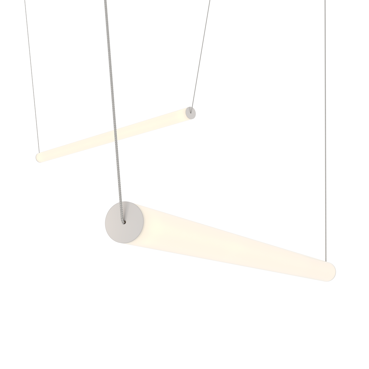 Sonneman 3475.77WS-0-0-3 ans Linea Suspendu en anodisé naturel
