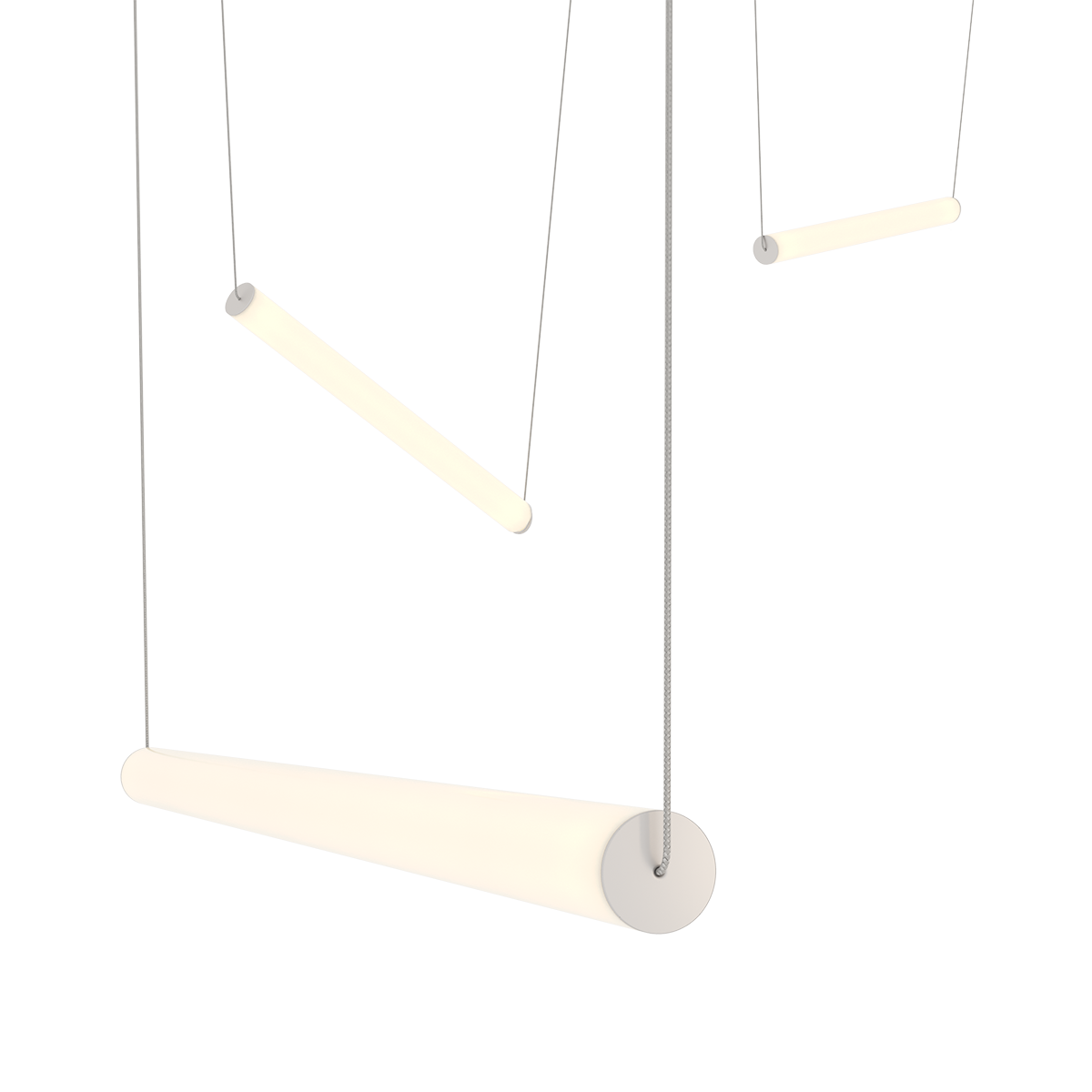 Sonneman 3475.77WS-0-4-0 YO Linea Suspendu en anodisé naturel