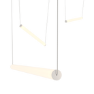 Sonneman 3475.77WS-0-4-0 YO Linea Suspendu en anodisé naturel