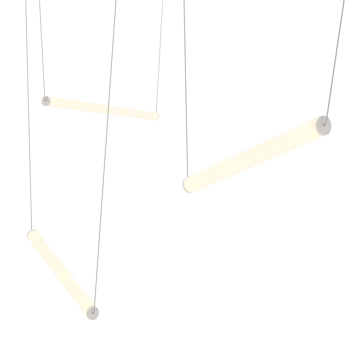 Sonneman 3475.77WS-1-2-1 YO Linea Suspendu en anodisé naturel