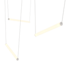 Sonneman 3475.77WS-1-2-1 YO Linea Suspendu en anodisé naturel