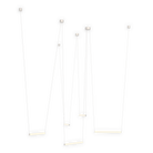 Sonneman 3475.77WS-3-2-0 YO Linea Suspendu en anodisé naturel
