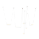 Sonneman 3475.77WS-6-0-0 YO Linea Suspendu en anodisé naturel
