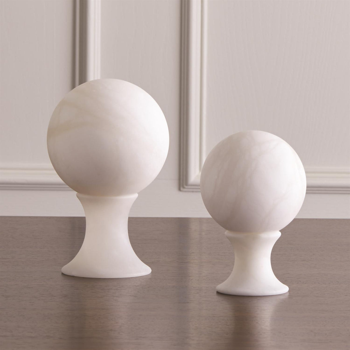 Alabaster Sphere Stands