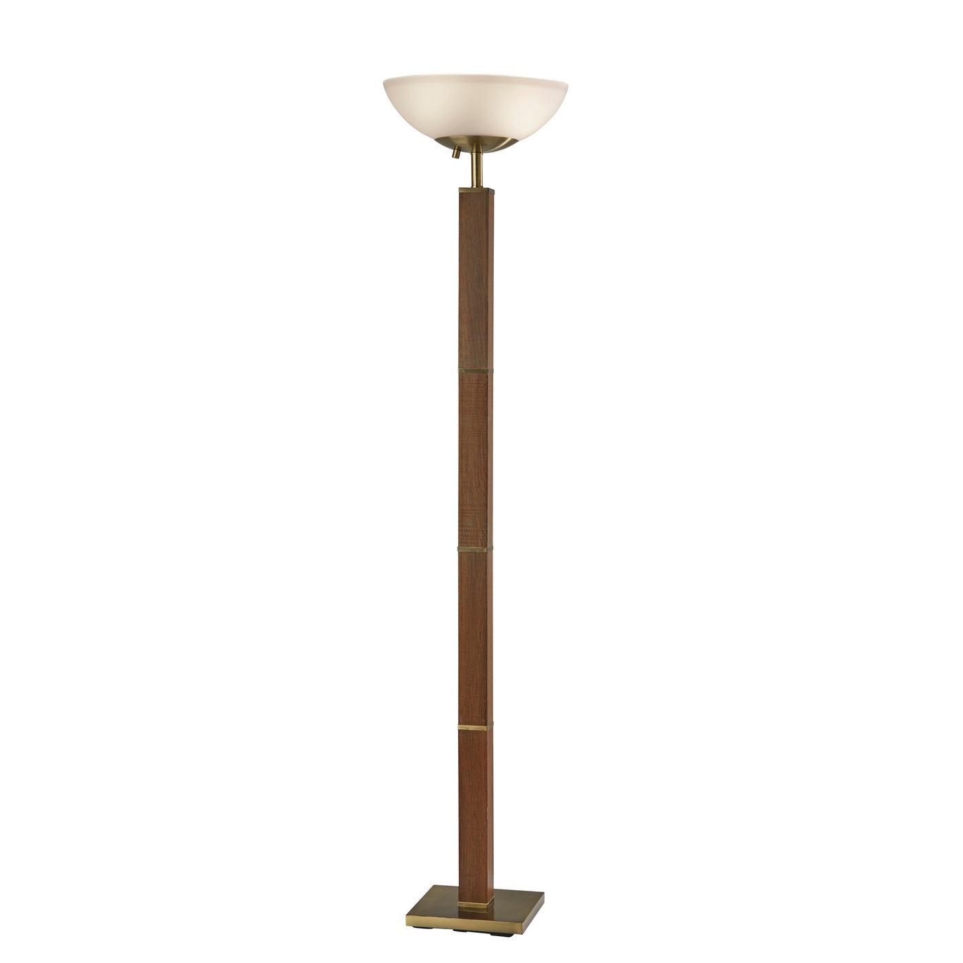Adesso Home - 3499-21 - Two Light Torchiere - Kona - Antique Brass