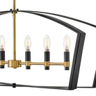 Lark 83645BK Sammi Linear Chandelier in Black