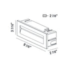 Eurofase 31576-024 Odia LED Outdoor Inwall in Graphite