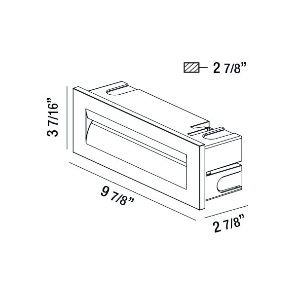 Eurofase 31576-024 Odia LED Outdoor Inwall in Graphite