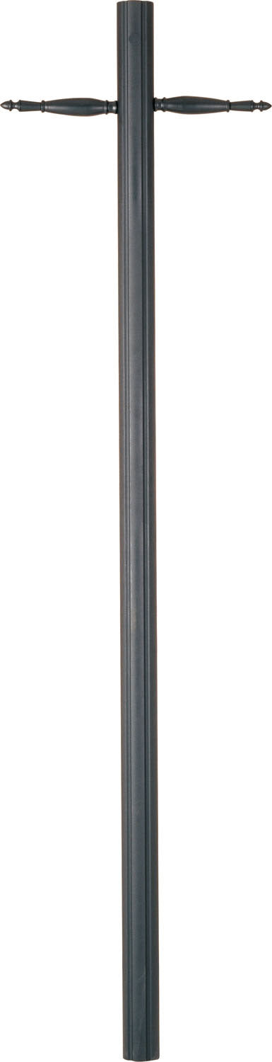 Maxim Lighting 1094BK/PHC11 Poles Burial Pole With Photo Cell in Black