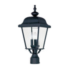 Lanterne d'extérieur sur poteau Maxim Lighting 3008BK Builder Cast, noire