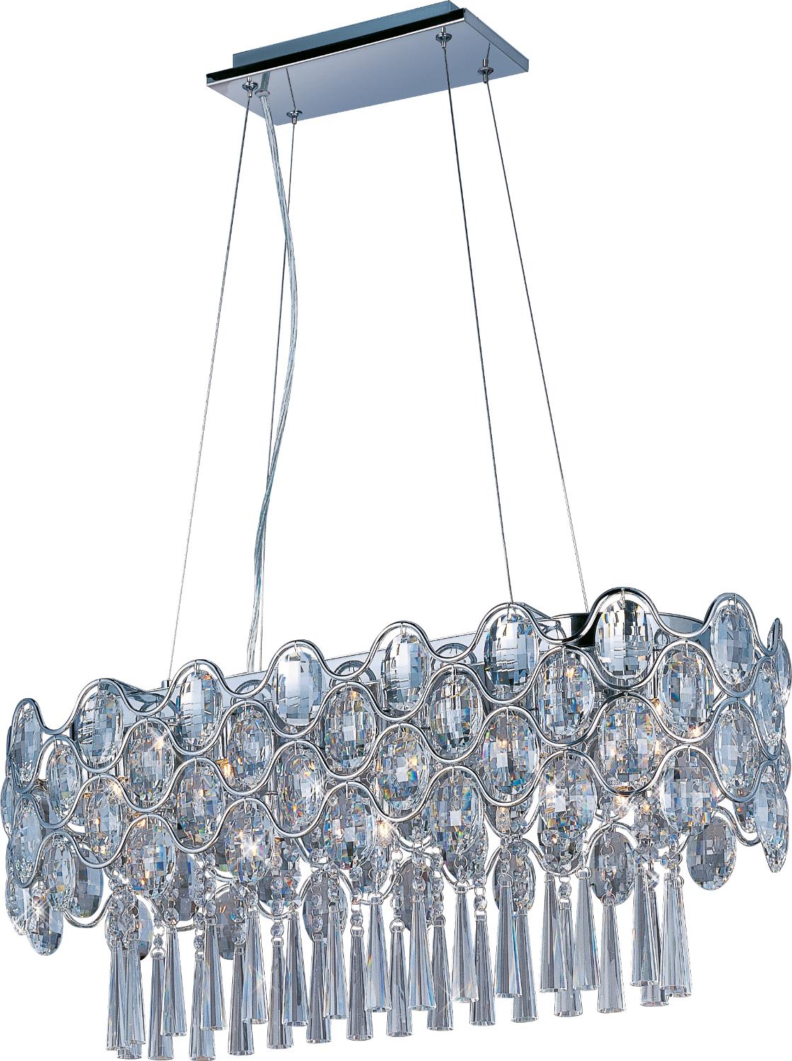 Éclairage Maxim 39926BCPC Bijou (Disque) Suspension en chrome poli