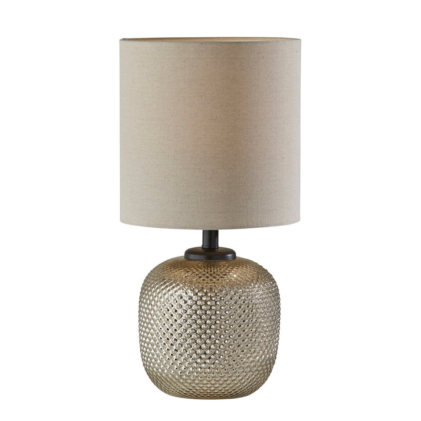 Adesso Home - 3576-26 - Table Lamp - Vivian - Dark Bronze/Cracked Mercury Textured Glass
