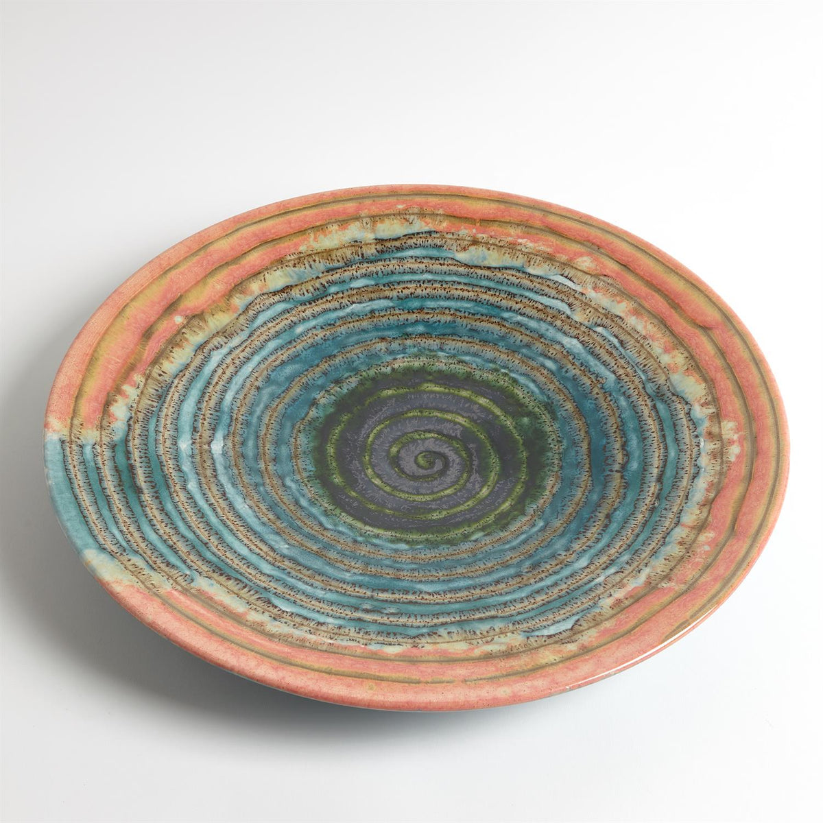 Watercolor Ringed Charger