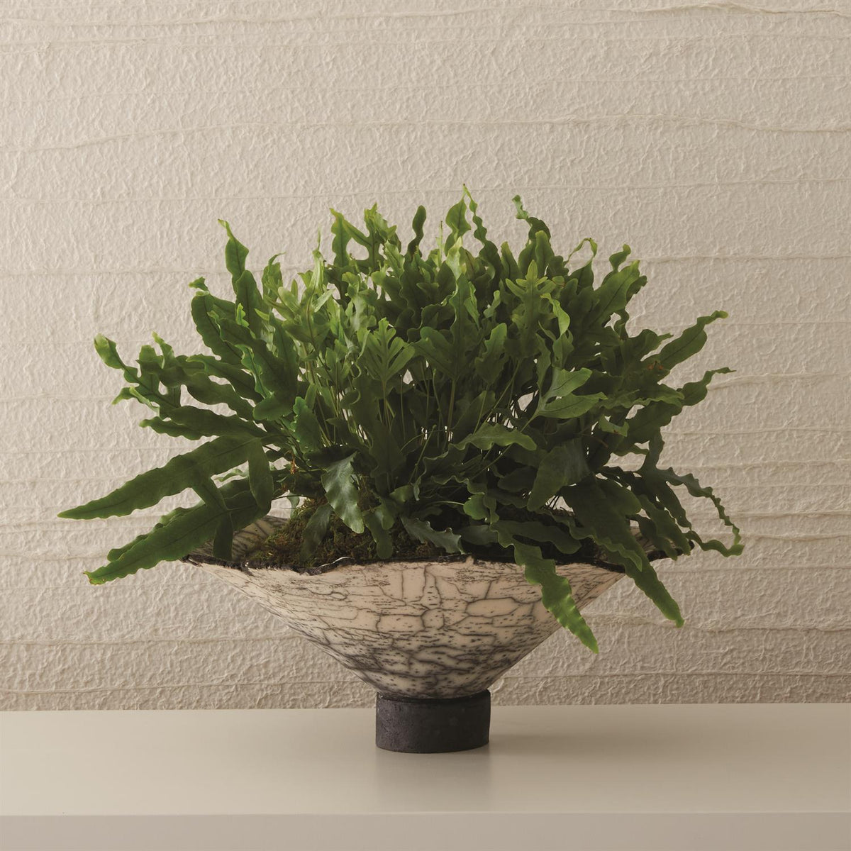 Crackled Footed Bowl