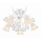 Crystorama - 4810-WW - Five Light Semi Flush Mount - Southport - Wet White