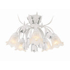 Crystorama - 4810-WW - Five Light Semi Flush Mount - Southport - Wet White