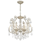 Crystorama - 5115-OS-CL-SAQ - Six lumières Suspendu - Regis - Olde Silver