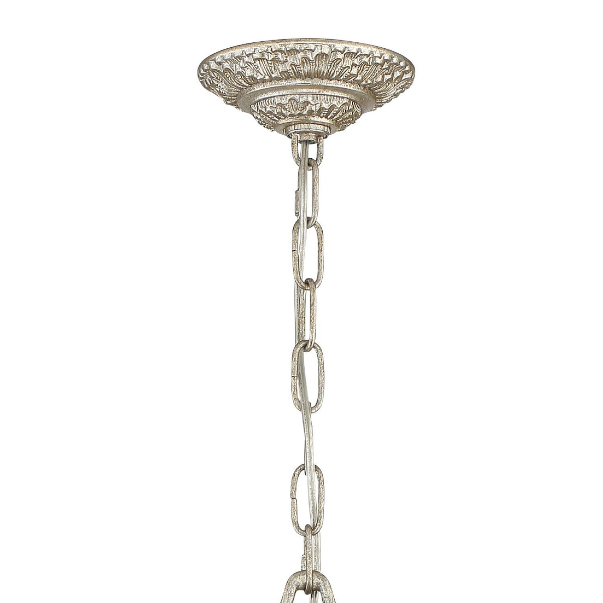 Crystorama - 5115-OS-CL-SAQ - Six lumières Suspendu - Regis - Olde Silver