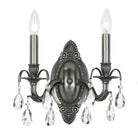 Crystorama - 5562-PW-CL-S - Two Light Wall Sconce - Dawson - Pewter