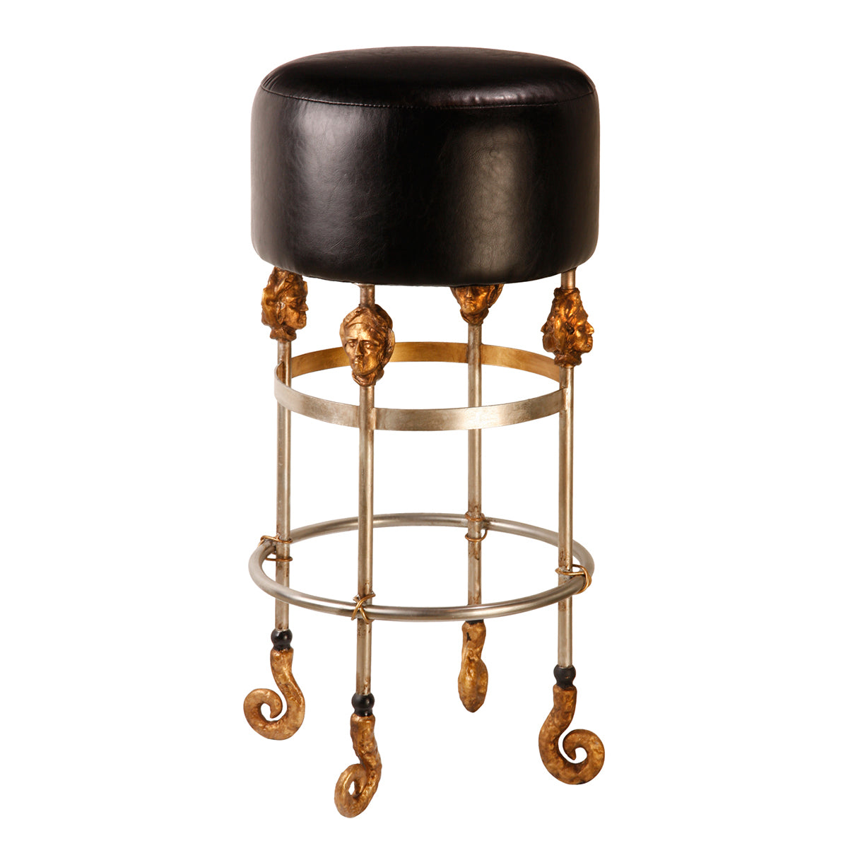 Lucas + McKearn - SI1050 - Bar Stool - Armory - Chrome/Gold