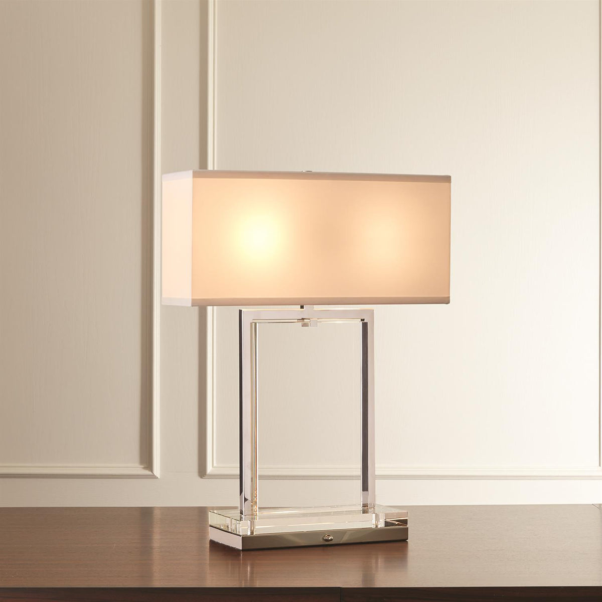 Mini lampe à dalle de cristal