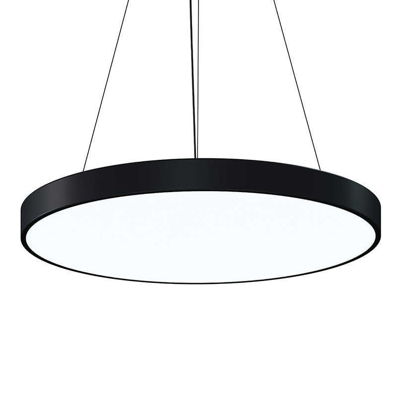 Sonneman 3745.25 Pi LED Rond Suspension en noir satiné