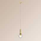 Sonneman 3760.38 Bulles Une Lumière Suspension en laiton satiné