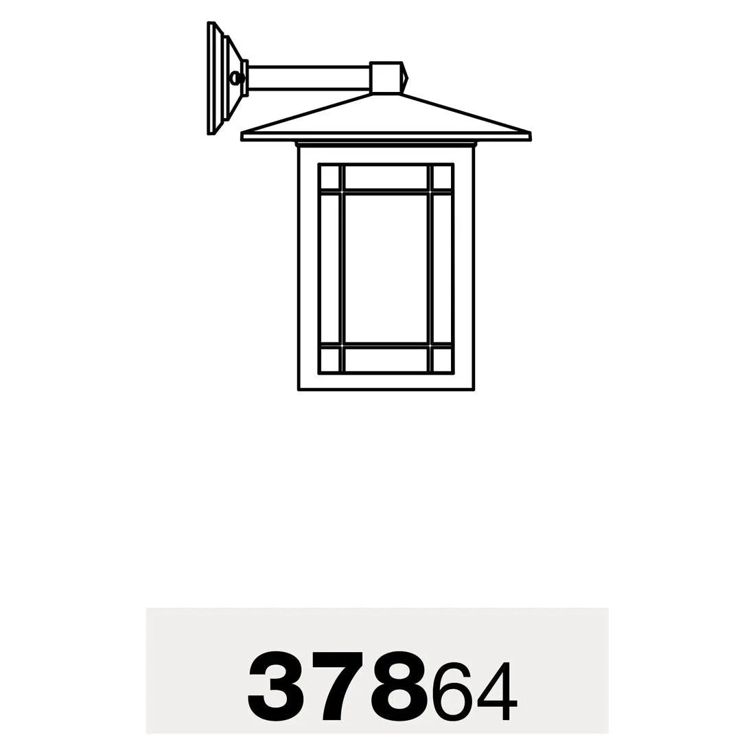 Arlington Large Wall Mount with Down Open Bottom