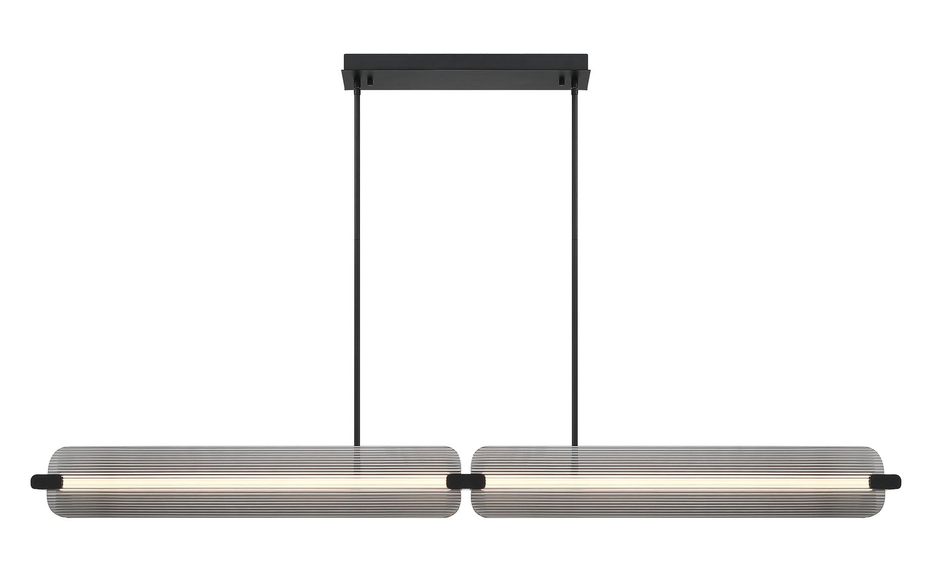 Eurofase 50056-019 Neoness LED Linear Chandelier in Matte Black