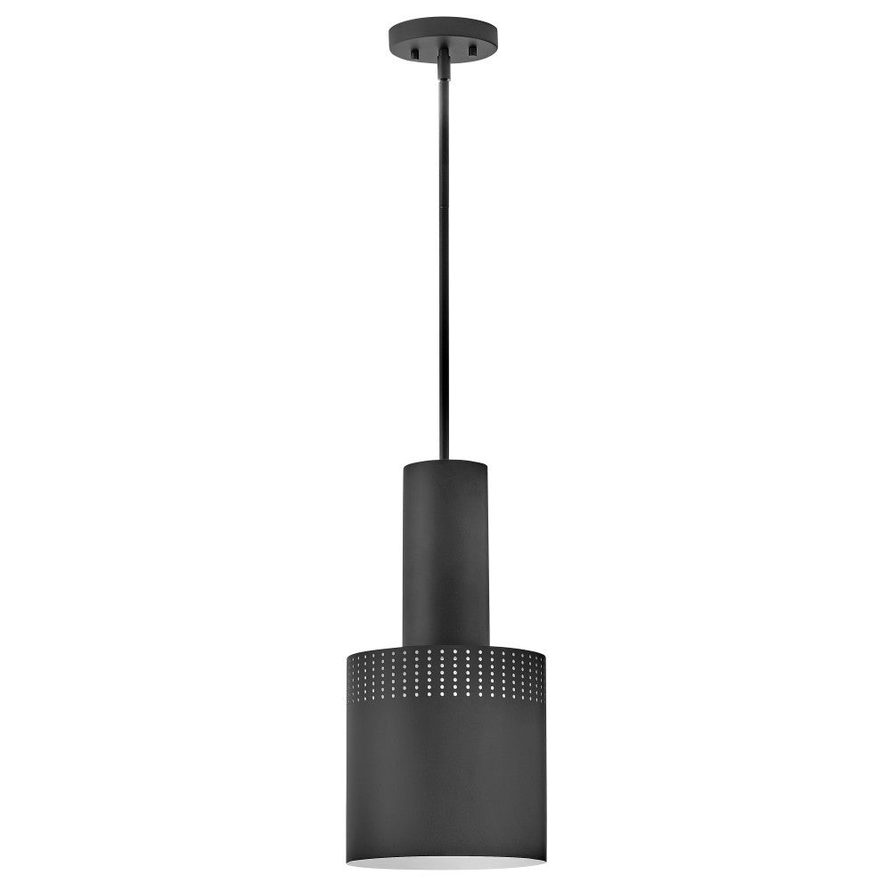Lark 83687BK Casey Metal Shade Pendant in Black