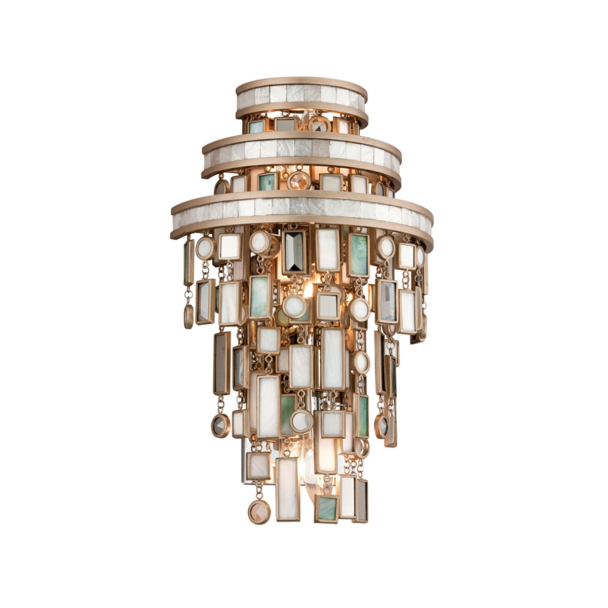 Corbett Lighting Canada - 142-13-CPL - Three Light Wall Sconce - Dolcetti - Champagne Leaf