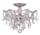 Crystorama - 4430-CH-CL-MWP - Semi-remorque à trois feux Plafonnier - Maria Theresa - Chrome poli