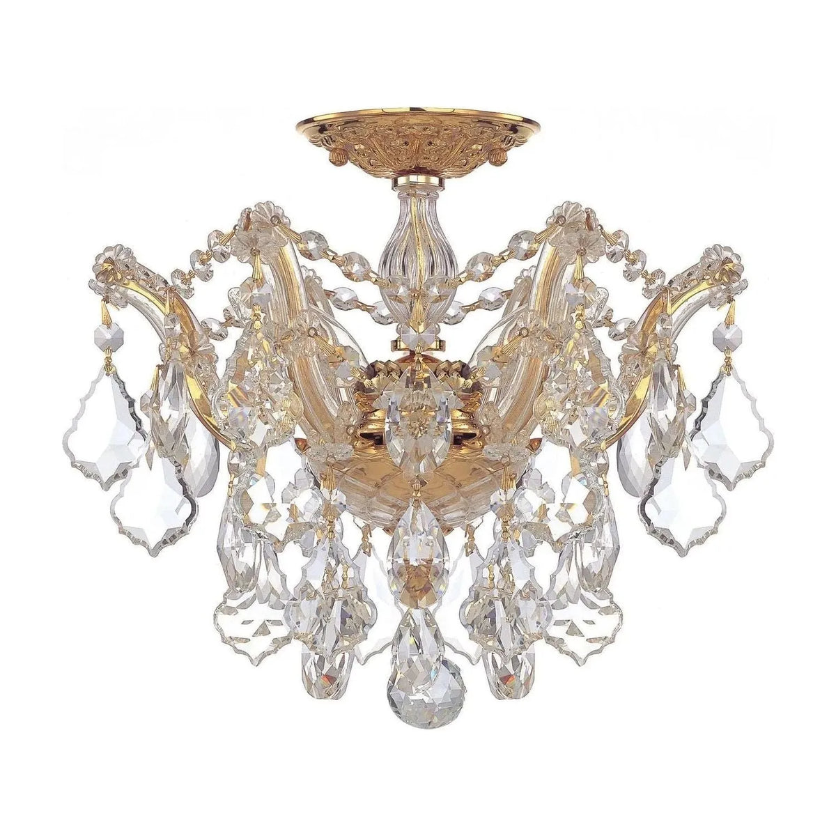 Crystorama - 4430-GD-CL-S - Three Light Ceiling Mount - Maria Theresa - Gold