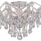 Crystorama - 4437-CH-CL-MWP - Semi-remorque à cinq feux Plafonnier - Maria Theresa - Chrome poli