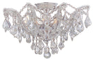 Crystorama - 4437-CH-CL-MWP - Semi-remorque à cinq feux Plafonnier - Maria Theresa - Chrome poli