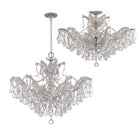 Crystorama - 4439-CH-CL-MWP - Six lumières Suspendu - Maria Theresa - Chrome poli