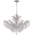 Crystorama - 4439-CH-CL-MWP - Six lumières Suspendu - Maria Theresa - Chrome poli