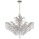 Crystorama - 4439-CH-CL-SAQ - Six Lumières Suspendu - Maria Theresa - Chrome poli