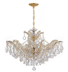 Crystorama - 4439-GD-CL-MWP - Six Lumières Suspendu - Marie-Thérèse - Or