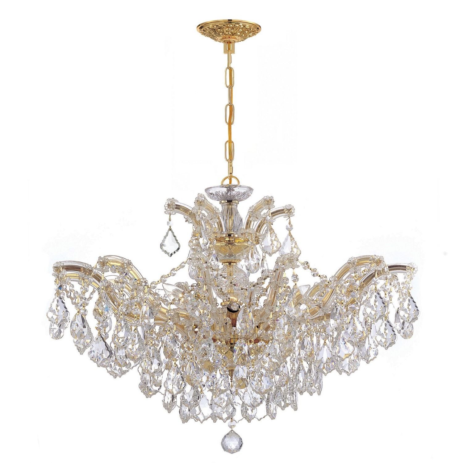 Crystorama - 4439-GD-CL-S - Six Light Chandelier - Maria Theresa - Gold